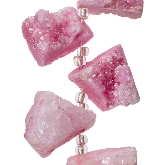 Sedona Pink Druzy Agate Nugget Beads by Bead Landing&trade; {1}