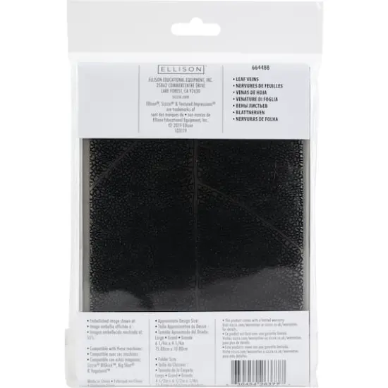 Sizzix&reg; 3D Textured Impressions&reg; Leaf Veins Embossing Folder {3}
