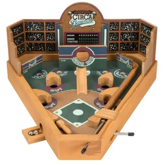 Toy Time Baseball Pinball Tabletop Skill Game {1}