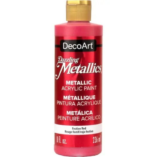 DecoArt&reg; Dazzling Metallics&reg; Acrylic Paint Festive Red {1}