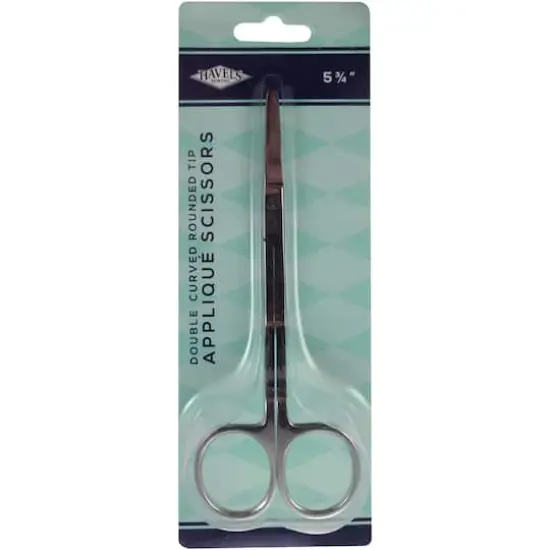 Havel's&trade; 5.75" Rounded Tips Double-Curved Applique Scissors {1}