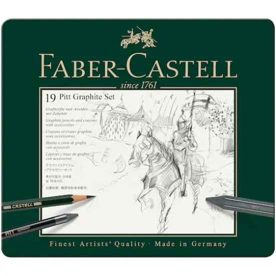 Faber-Castell Pitt 19-Piece Graphite Pencil Set {1}