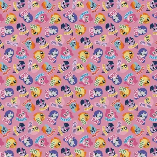 Camelot Fabrics My Little Pony Toss Cotton Precut Fabric Bundle {1}