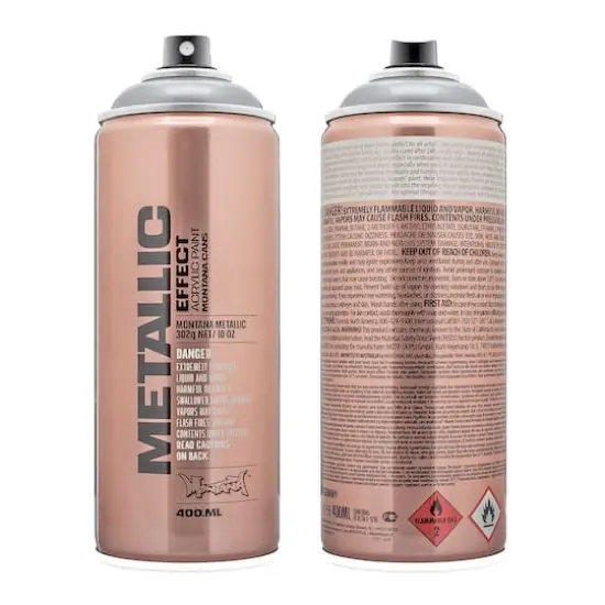 Montana&trade; Cans Metallic Effect Spray Paint, 400mL Rose {2}