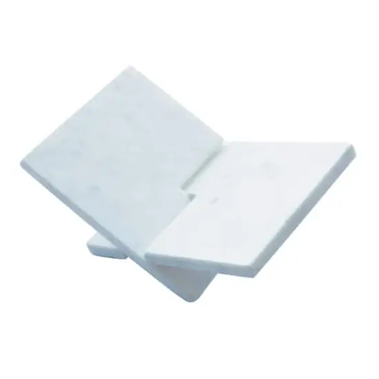 Hello Honey&reg; White Decorative Marble Book Holder {5}
