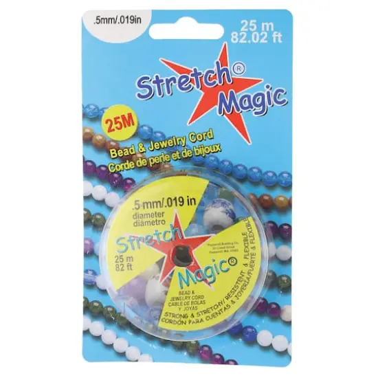 Stretch Magic&reg; 0.5mm Black Bead & Jewelry Cord, 25m {3}