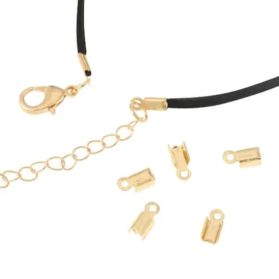 Mixed Gold Folding End Crimps, 168ct. by Bead Landing&trade; {4}