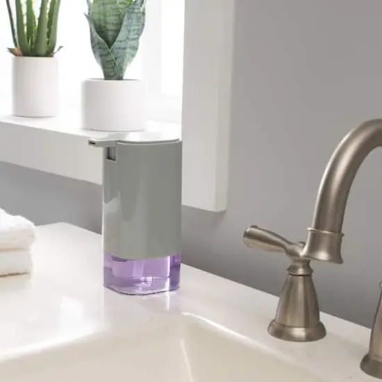 Bath Bliss Acrylic Soap Dispenser Gray {5}
