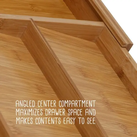 Honey Can Do Natural Adjustable Bamboo Drawer Organizer {11}