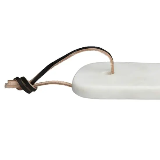 Hello Honey&reg; 17" White and Black Chevron Marble Cheese/Cutting Board {5}