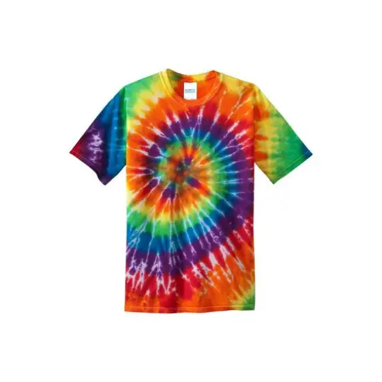 Port & Company&reg; Youth Tie-Dye T-Shirt Rainbow {1}