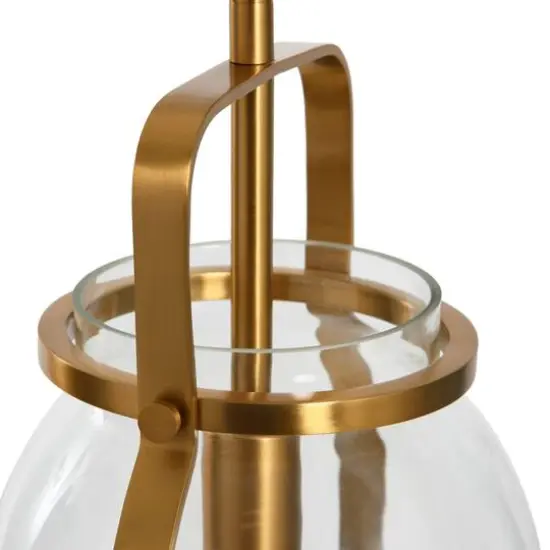 Hello Honey&reg; Robert Stevenson Lighting Channing Metal & Glass Ceiling Light Brushed Gold {7}
