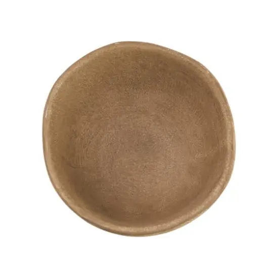 5.5" Large Matte Taupe Terracotta Footed Planter {6}