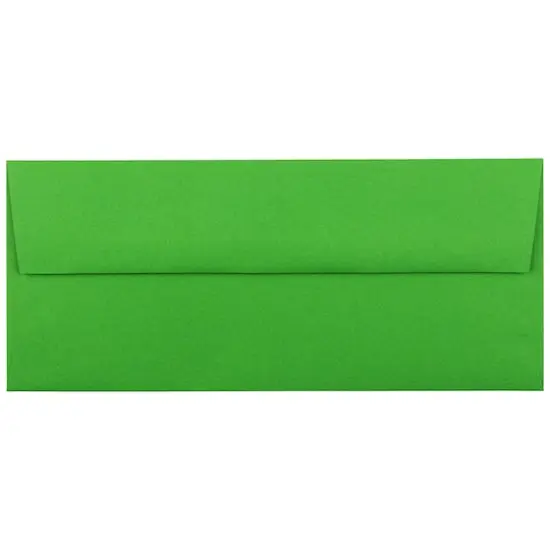 JAM Paper#10 Business Bright Hue Recycled Envelopes, 50ct. Christmas Green {1}