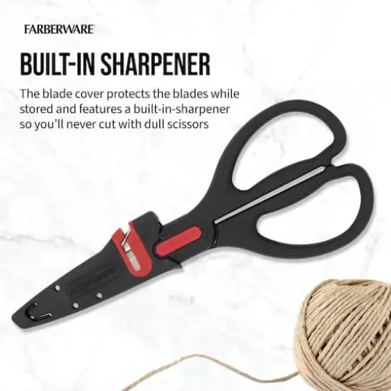Farberware EdgeKeeper Black All Purpose Shears {4}