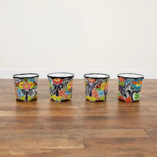 10" Handmade Mexican Talavera Ceramic Planter {11}