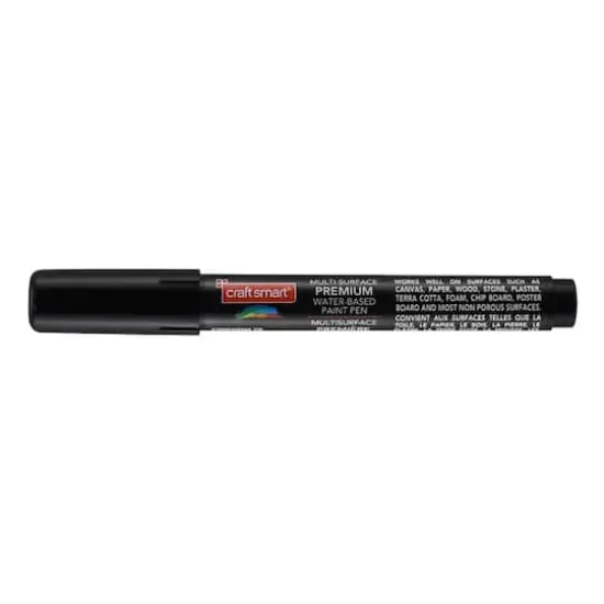 Premium Broad Tip Matte Water-Based Paint Pen by Craft Smart&reg; Black {1}