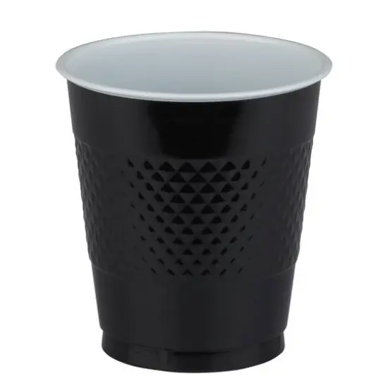 JAM Paper 12oz.Plastic Party Cups, 20ct. Black {3}