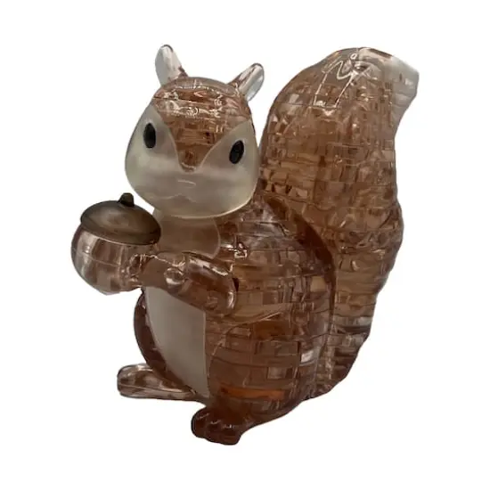 3D Crystal Puzzle - Squirrel (Brown): 55 Pcs {4}