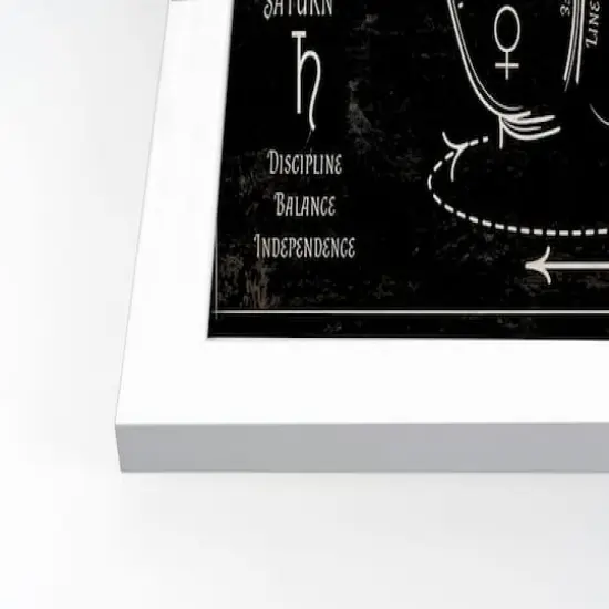 Palmistry2 11" x 14" White Framed Print Under Plexiglass {3}