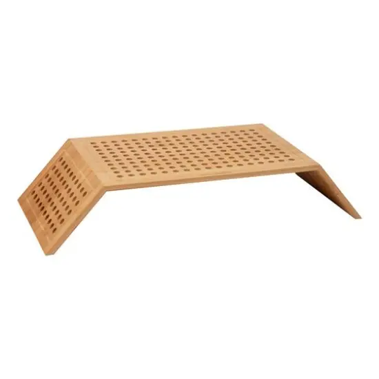 Mind Reader Lattice Collection Brown Rayon from Bamboo Foldable Monitor Stand {7}