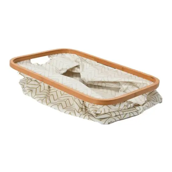 Household Essentials Krush Bamboo Rimmed Basket Set Brown {8}