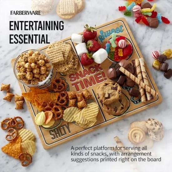 Farberware 14" Snack Time Bamboo Cutting Board {4}