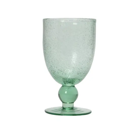 Hello Honey&reg; 14oz. Transparent Stemmed Bubble Glass Set {5}