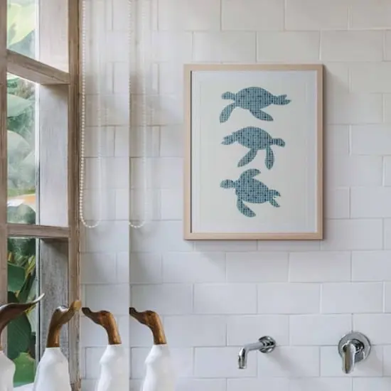 American Art Decor The Hatchlings Mosaic Wall Decor - 17.12" x 21.12" {3}