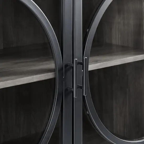 Walker Edison 30" Slate Grey Industrial Storage Cabinet {7}