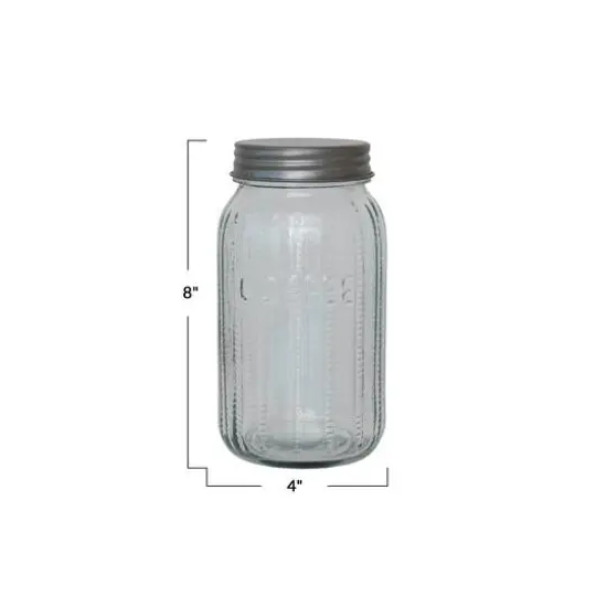Hello Honey Coffee Embossed Glass Jar with Metal Lid {10}
