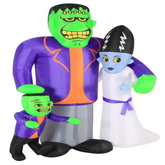 7ft. Inflatable Halloween Monster Family {3}