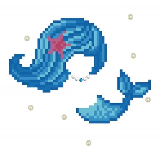 Diamond Dotz&reg; Beginner Pearl Swimmer Decorative Mini Pillow Kit {4}