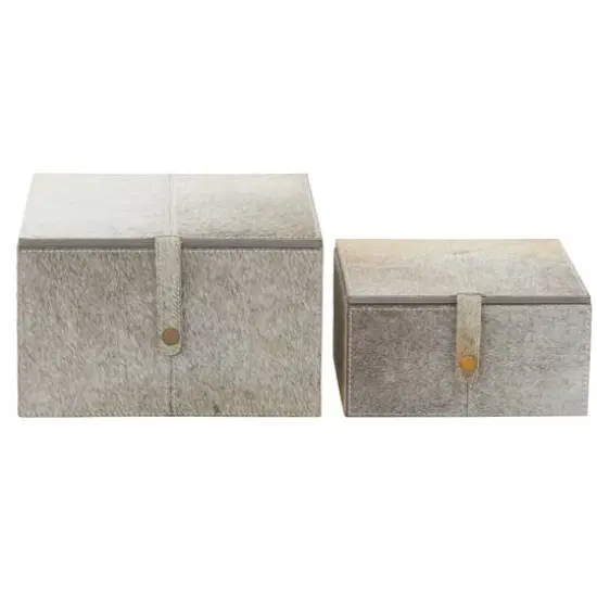 Gray Leather Natural Box Set, 8" & 10" {1}