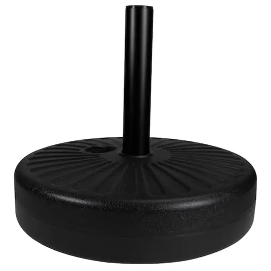 48lb. Black Heavy Duty Water or Sand Umbrella Base {4}