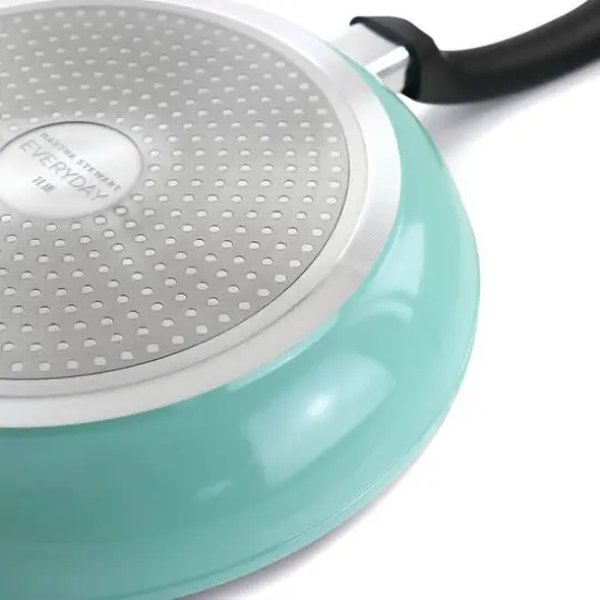 Martha Stewart Everyday 11" Turquoise Nonstick Aluminum Frying Pan {5}