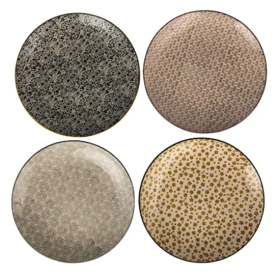 Hello Honey&reg; 10" Blossom Elegance Round Stoneware Plate Set {1}