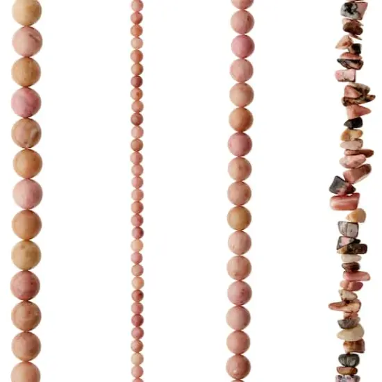 Mauve Rhodonite Semi-Precious Beads Value Pack by Bead Landing&trade; {1}
