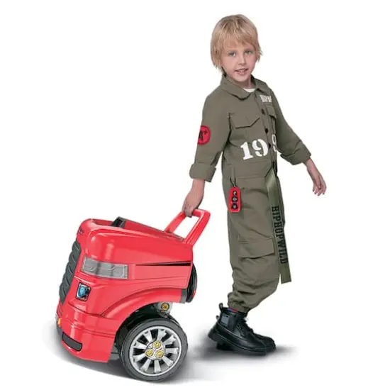 The Bubble Factory Red Truck Mechanic Engine Workshop {11}