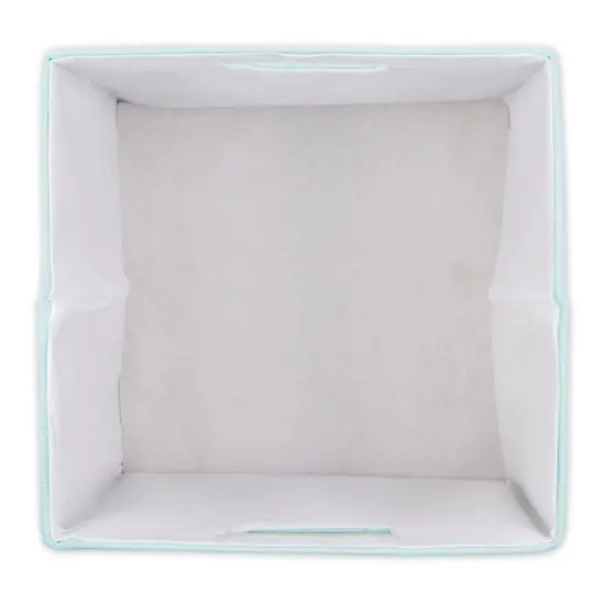 DII&reg; 11" Polyester Solid Storage Cube Robin's Egg Blue {7}