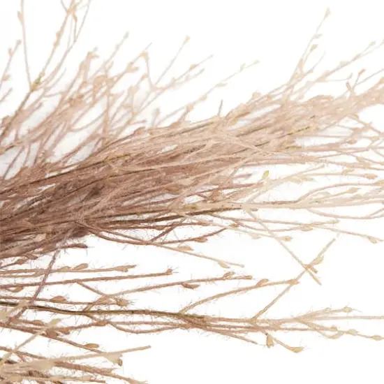 35" Flocked Fountain Grass Artificial Fall Harvest Spray {5}