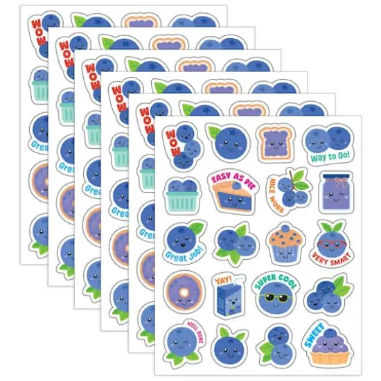 Teacher Created Resources&reg; Blueberry Smelly Stickers, 6 Packs for 120 {1}