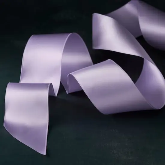 2.5" x 8.3yd. Wired Satin Ribbon by Celebrate It&reg; Lavender {5}