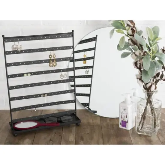 DII&reg; Earring Stand With Tray Black {4}