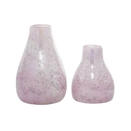 CosmoLiving by Cosmopolitan Purple Glass Vase Set {3}