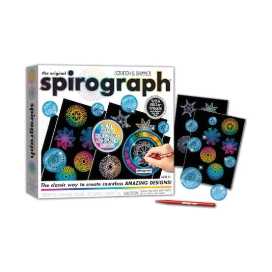 Spirograph Scratch & Shimmer {5}