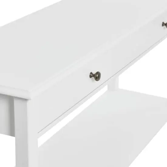 Hello Honey&reg; Pleasantville White Console Table with 2 Drawers {8}