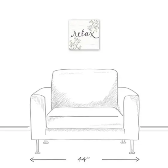 Relax Floral 12" x 12" Canvas Wall Art {6}