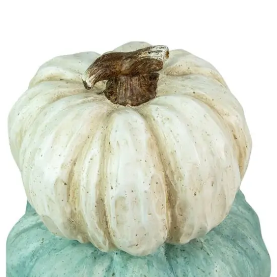 22" Triple Stacked Pumpkins Thanksgiving Tabletop D&eacute;cor {4}