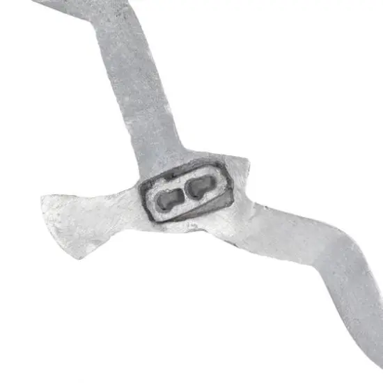 Set of 7 Silver Aluminum Coastal Birds Wall Decor, 16" x 4" {5}